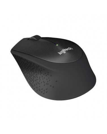Мышь беспроводная Logitech M330 Silent Plus Black черная, оптическая, 1000dpi, 2.4GHz,USB-ресивер, бесшумная, под правую руку (0