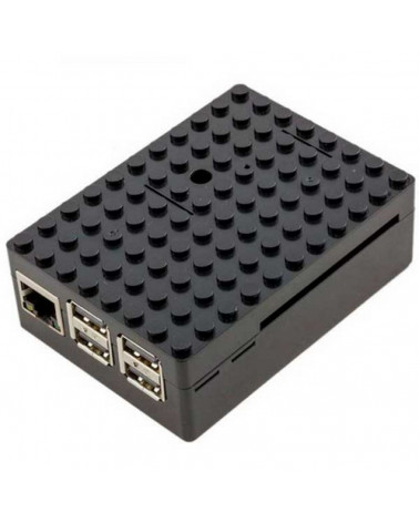 Корпус ACD RA182 Корпус ACD Black ABS Plastic Building Block case for Raspberry Pi 3 B/B+ (CBPIBLOX-BLK) (494293) 