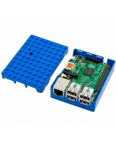 Корпус ACD RA184   Корпус ACD Blue ABS Plastic Building Block case for Raspberry Pi 3 B (CBPIBLOX-BLU) (494354) 