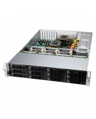 Корпус SuperMicro CSE-LA26E1C4-R609LP 2U, Black 8xHotSwap 2.5/3.5" SAS/SATA, 4xHotSwap 2.5/3.5 SAS/SATA/NVME, 650W HS 1U RM, w/o