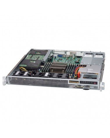 Корпус SuperMicro CSE-514-R407W 1U SC514 Redundant Platinum 400W PWS Chassis 