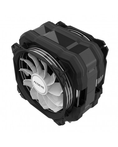 Вентилятор ALSEYE M120D (PLUS) Universal, 200W, Heat pipe 6mm*6, 120mm FAN 7001900rpm, 73.75CFM, 41.2dBA, 8 LED, LED temperature