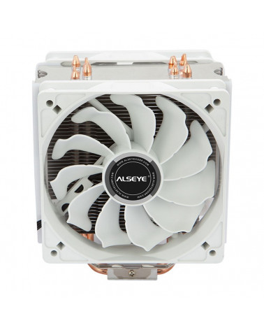 Вентилятор ALSEYE S120D-W Universal, TDP 135W, 2x120FAN, 4 heat pipe, WHITE, PWM, RTL20 (874265) 