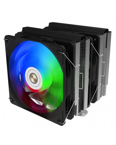 Вентилятор ALSEYE CPU COOLER N600B-DT-HY black TDP:250W Product Dimension: 125 ×143 ×158mm Heat Pipe: Ø6mm × 6 pcs Fan Dimension