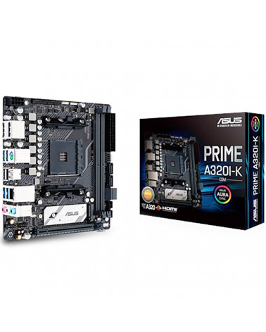 Материнская плата ASUS PRIME A320I-K AM4 mini-ITX 2xDDR4 PCIEx16 M.2 HDMI DP GLAN (361644) 