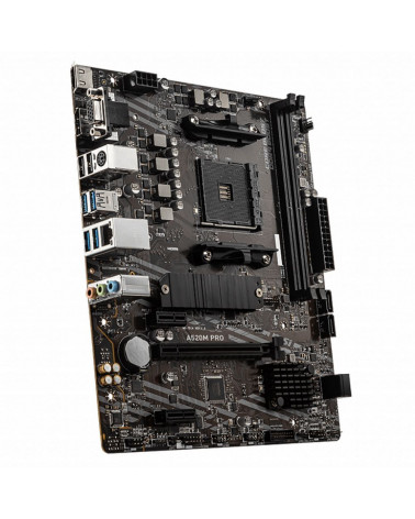 Материнская плата MSI A520M PRO ,Socket AM4, AMD® A520, 2xDDR4-4600, HDMI+DP+VGA, 1xPCI-Ex16x, 2xPCI-Ex1x, 4xSATA3(RAID 0/1/10),