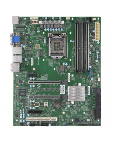 Материнская плата SuperMicro SuperMicro MBD-X11SCA-F-B ATX, LGA1151H4, C246, 4xDIMM (128GB) DDR4 ECC UDIMM, 1xGbe (i210/IPMI), 1