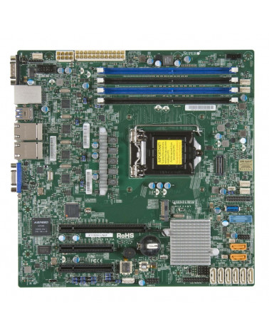 Материнская плата SuperMicro SuperMicro MBD-X11SSH-LN4F-B LGA1151 PCI-E SVGA 4xGbLAN SATA RAID MicroATX 4DDR4 12 (205929) 