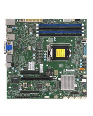 Материнская плата SuperMicro MBD-X11SCZ-F-B + планка (MCP-260-00126-0N) + 2 кабеля (CBL-0044L) (331109) 