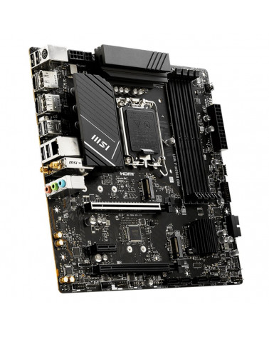 Материнская плата MSI PRO B760M-A WIFI LGA1700,4DDR5,2PCI-Ex16,1PCI-Ex1,2M.2,4SATA3,2USB3.2  Gen2,7USB3.2 G 