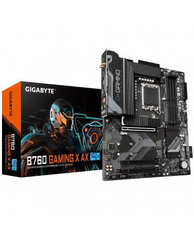 Материнская плата Gigabyte B760 GAMING X AX, Socket 1700, Intel®B760, 4xDDR5-4800, HDMI+DP, 3xPCI-Ex16, 4xSATA3(RAID 0/1/5/10), 