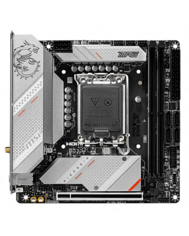 Материнская плата MSI MPG B760I EDGE WIFI B760, LGA1700, 2x DDR5, 1PCI-Ex16, 2M.2, 4SATA, 3USB3.2, Gen2(2C+1A), ,6USB3.2 