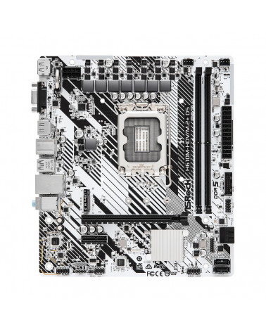 Материнская плата ASRock H610M-HDV/M.2+ D5, Socket 1700, Intel®H610, 2xDDR5-4800, D-SUB+HDMI+DP, 1xPCI-Ex16, 1xPCI-Ex1, 4xSATA3,