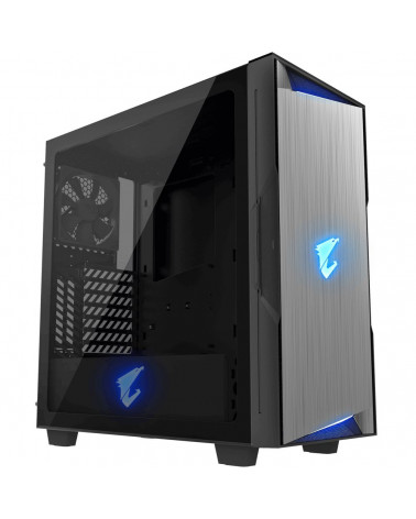 Корпус Gigabyte AORUS C300 Glass MidTower, ATX, USB-C x1, USB3.0 x2, Audio I/O, GPU:400mm, Black, TG (551223) 