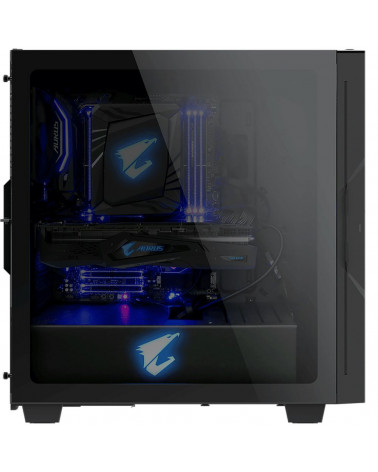 Корпус Gigabyte AORUS C300 Glass MidTower, ATX, USB-C x1, USB3.0 x2, Audio I/O, GPU:400mm, Black, TG (551223) 