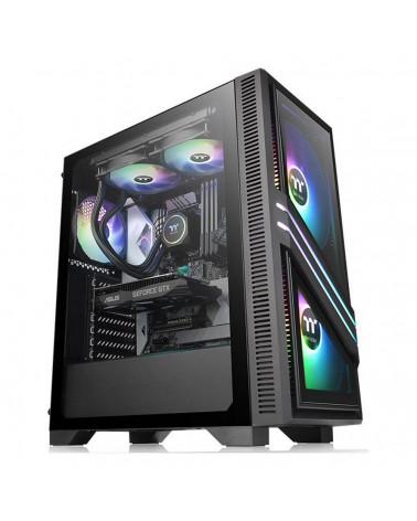 Корпус Thermaltake Versa T35 TG RGB CA-1R7-00M1WN-00 Black/Win/SPCC/Tempered Glass*2/120mm Standard Fan*1 