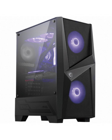 Корпус MSI MAG FORGE 100M Mid-Tower, ATX, 2xUSB 3.2, Audio I/O, 2x120mm RGB Fan, 1x120mm black Fan, 6-ch Light controller, Front