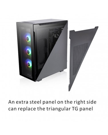 Корпус Thermaltake Divider 500 TG ARGB CA-1T4-00M1WN-01 Black/Win/SPCC/Tempered Glass*4/120mm ARGB Fan*3/120mm CA-1T4-00M1WN-01 