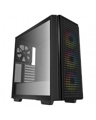 Корпус Deepcool CG540 R-CG540-BKAGE4-G-1, Midi-Tower, Black, Dual Tempered Glass Panels (714798) E-ATX, CPU Height «175mm, VGA m