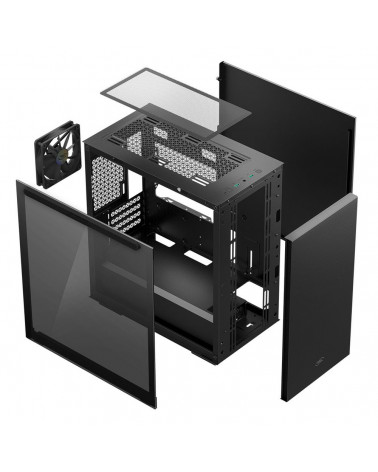 Корпус Deepcool MACUBE 110 BK R-MACUBE110-BKNGM1N-G-1 (714385) Black, mATX, CPU Height 165mm, VGA max 320mm, USB «3.0 x 2, Combo