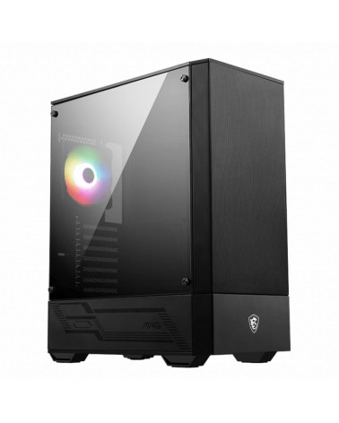 Корпус MSI MAG FORGE 110R Mid-Tower, ATX, 2xUSB 3.2, Audio I/O, 1x120mm ARGB Fan, Front metal MESH, Up to 330mm GPU, Acrylic Win