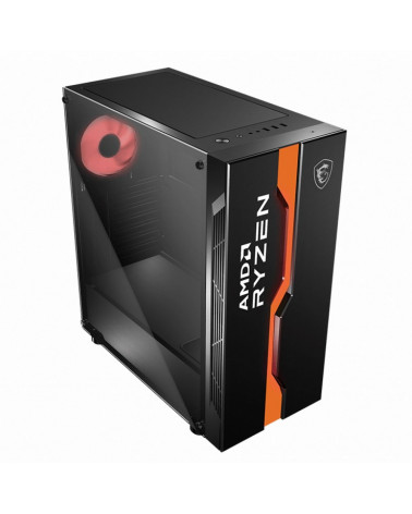 Корпус MSI MAG VAMPIRIC 011C Mid-Tower, ATX, 2xUSB 2.0, 1xUSB 3.2 , 1x120mm RGB fan, Tempared Glass (652647) 