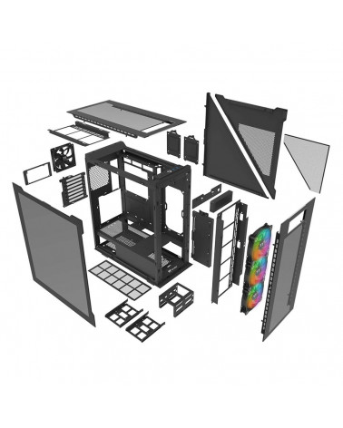 Корпус Thermaltake Divider 550 TG CA-1T7-00M1WN-00 Ultra/Black/Win/SPCC/Tempered Glass*1/120mm Standard Fan*1/120mm ARG CA-1T7-0