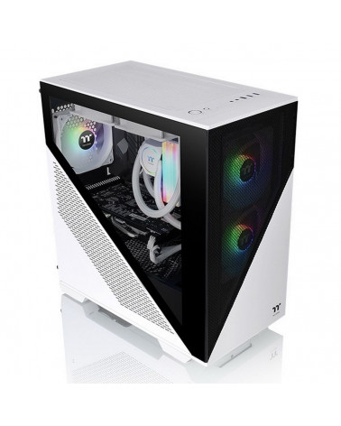 Корпус Thermaltake Divider 170 TG ARGB Snow/White CA-1S4-00S6WN-00 /Win/SPCC/Tempered Glass*1/120mm ARGB PWM Fan*2 