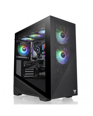 Корпус Thermaltake Divider 370 TG ARGB/Black CA-1S4-00M1WN-00 /Win/SPCC/Tempered Glass*1/120mm ARGB PWM Fan*3 