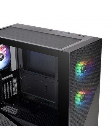 Корпус Thermaltake Divider 370 TG ARGB/Black CA-1S4-00M1WN-00 /Win/SPCC/Tempered Glass*1/120mm ARGB PWM Fan*3 