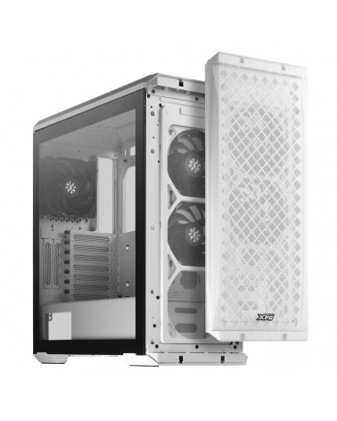 Корпус XPG DEFENDER WHITE [DEFENDER-WHCWW] (Midi-Tower, белый, TG, 120mm fan*3) 