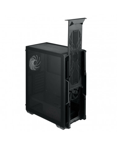 Корпус XPG STARKER BLACK (STARKER-BKCWW) (Midi-Tower, черный, TG, 120mm ARGB fan + 120mm fan) 