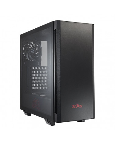 Корпус XPG INVADER BLACK (INVADER-BKCWW) (Midi-Tower, черный, TG, 120mm fan*2) 