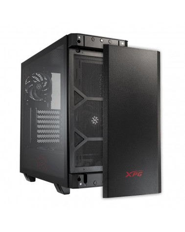 Корпус XPG INVADER BLACK (INVADER-BKCWW) (Midi-Tower, черный, TG, 120mm fan*2) 