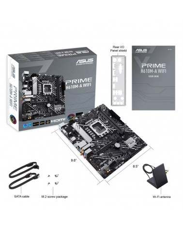 Материнская плата ASUS PRIME H610M-A WIFI /LGA1700,H610,USB3.2GEN2,WIFI5,MB 