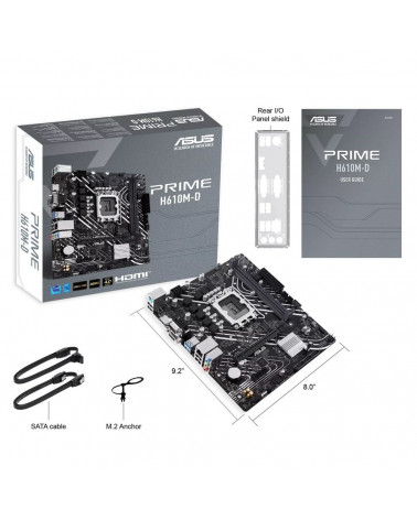 PRIME H610M-D/LGA1700,H610,DDR5,U32 GEN 1,M.2,MB 