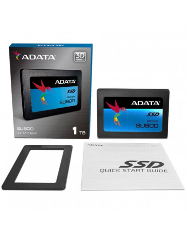 Твердотельный накопитель SSD ADATA Ultimate SU800 ASU800SS-256GT-C 256GB 2.5" Client SATA 6Gb/s, 560/520, IOPS 85/80K, MTBF 2M, 