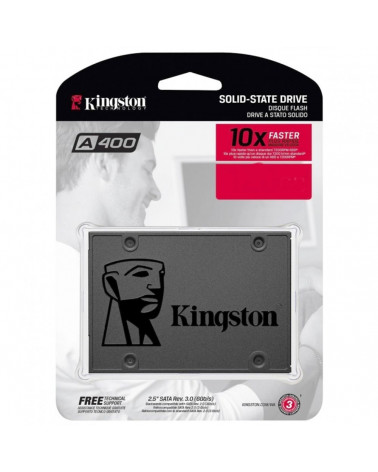 Твердотельный накопитель SSD Kingston A400 SA400S37/960G 960GB 2.5" Client SATA 6Gb/s, 500/450, MTBF 1M, TLC, 300TBW, RTL 10 (27