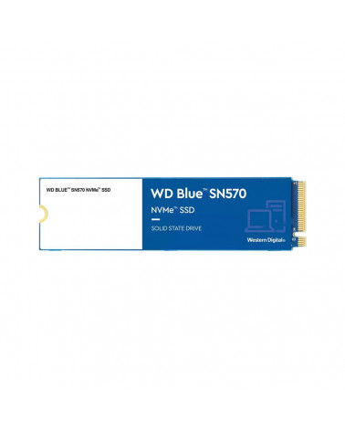 Твердотельный накопитель SSD WD Blue M.2 2280 WDS250G3B0C 250GB Client PCIe Gen3x4 with NVMe, 3300/1200, 3D TLC, 150TBW, Retail 