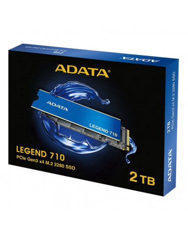 Твердотельный накопитель SSD ADATA LEGEND 710 2TB M.2 2280 ALEG-710-2TCS Client PCIe Gen3x4 with NVMe, 2400/1800, IOPS 200/150K,