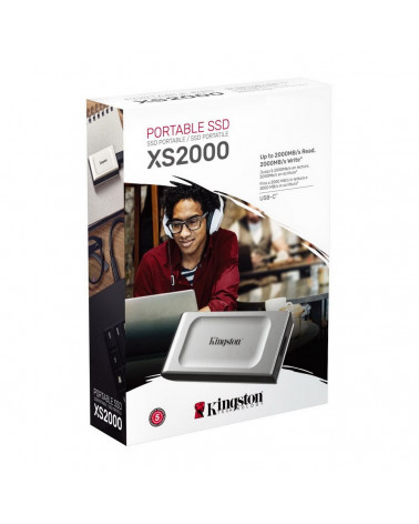 Твердотельный накопитель SSD Kingston PORTABLE 1.8" USB 3.2 Gen 2x2 4000GB, R/W 2000/2000, SXS2000 RTL 