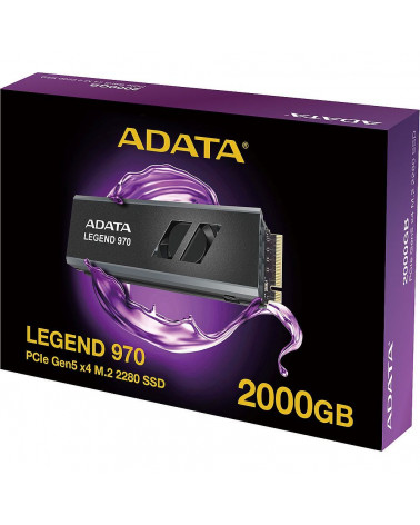 Твердотельный накопитель SSD ADATA LEGEND 970 2TB M.2 PCI-E 5.0 x4, Phison E26, R/W 10000/10000MB/s, TBW 1400 