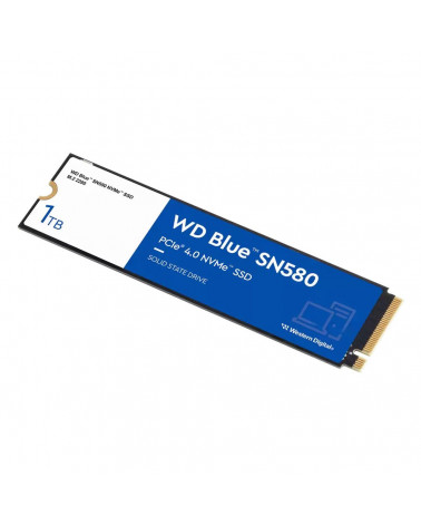 Твердотельный накопитель SSD WD Blue SN580 NVMe, 1000GB, M.2(22x80mm), NVMe, PCIe 3.0 x4, 3D TLC, R/W 3500/3000MB/s, IOPs 460 00