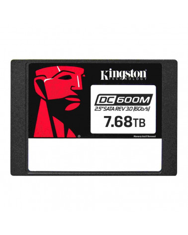 Твердотельный накопитель SSD Kingston 7680GB Enterprise 2.5" SATA 3 R560/W530MB/S 3D TLC MTBF 2M 94 000/34 000 IOPS 14016TBW 