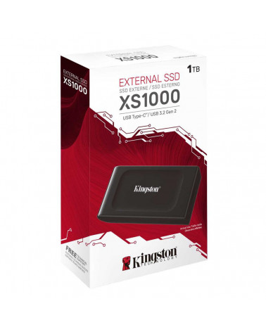 Твердотельный накопитель SSD Kingston 1TB XS1000 Series SXS1000/1000G USB3.2 Gen2, Type-C, up to 1050/1000Mbs, 3D TLC 