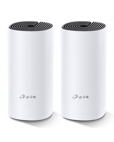 Точка доступа Wi-Fi TP-LINK Deco M4(2-pack) AC1200 Домашняя Mesh Wi-Fi система, процессор Qualcomm, 867 Мбит/с на 5 ГГц+300 Мбит