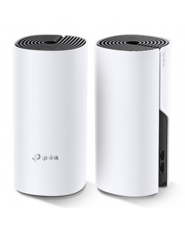 Точка доступа Wi-Fi TP-LINK Deco M4(2-pack) AC1200 Домашняя Mesh Wi-Fi система, процессор Qualcomm, 867 Мбит/с на 5 ГГц+300 Мбит