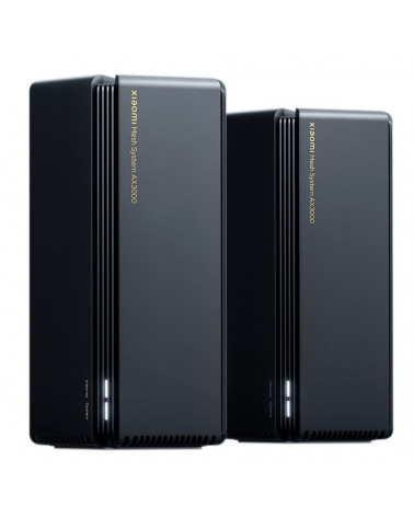 Маршрутизатор Xiaomi Маршрутизатор Xiaomi Mesh System AX3000 RA82 (DVB4287GL) (2-pack) Black (743221) DVB4287GL 