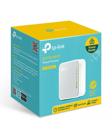 Маршрутизатор TP-LINK AC750 Компактный портативный Wi-Fi роутер 3 внутренние антенны, 1 порт WAN/LAN 100 Мбит/с, 1 порт US 