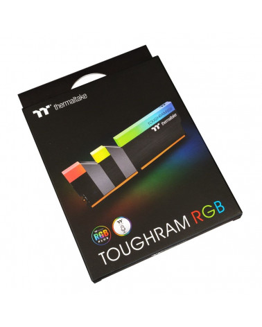 Модуль памяти Thermaltake TOUGHRAM RGB Black Gaming Memory R009D408GX2-3000C16B 16GB DDR4 3000 DIMM Non-ECC, CL16, 1.35V, Heat S